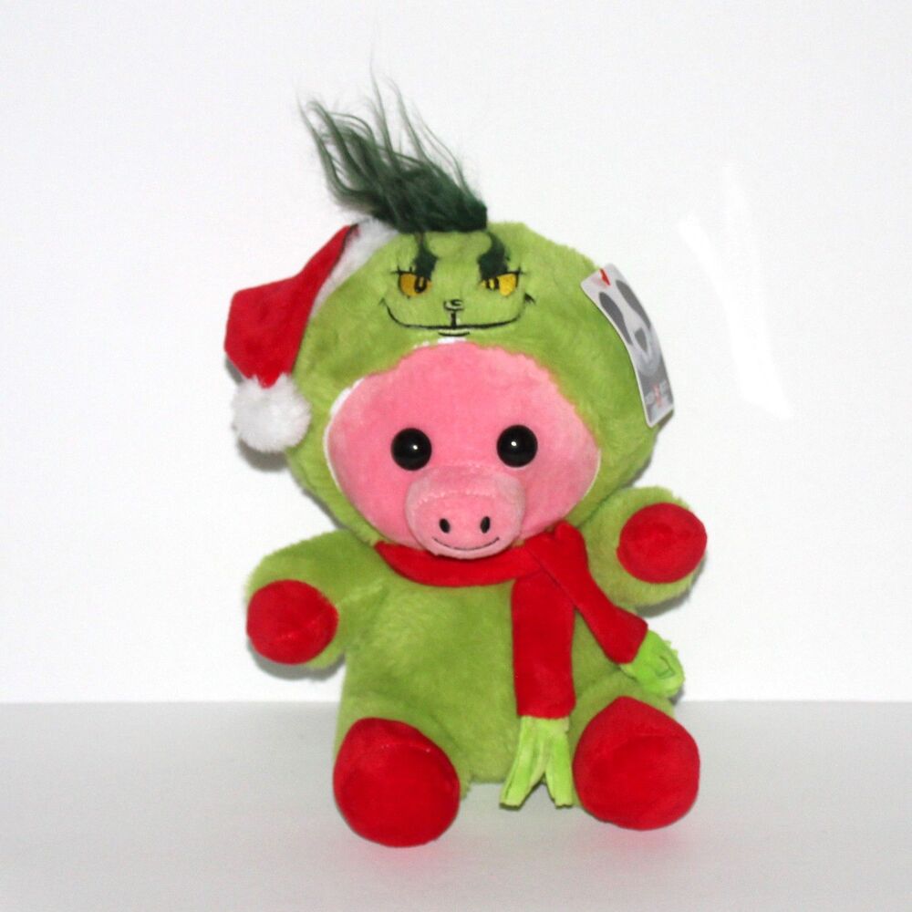 Peek-A-Boo Plush Toy Disguisimals Pig Grinch 10” Christmas NEW